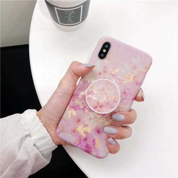 !LAST! iPhone X/XS Marble Case W/Holder - Picture 5 of 8